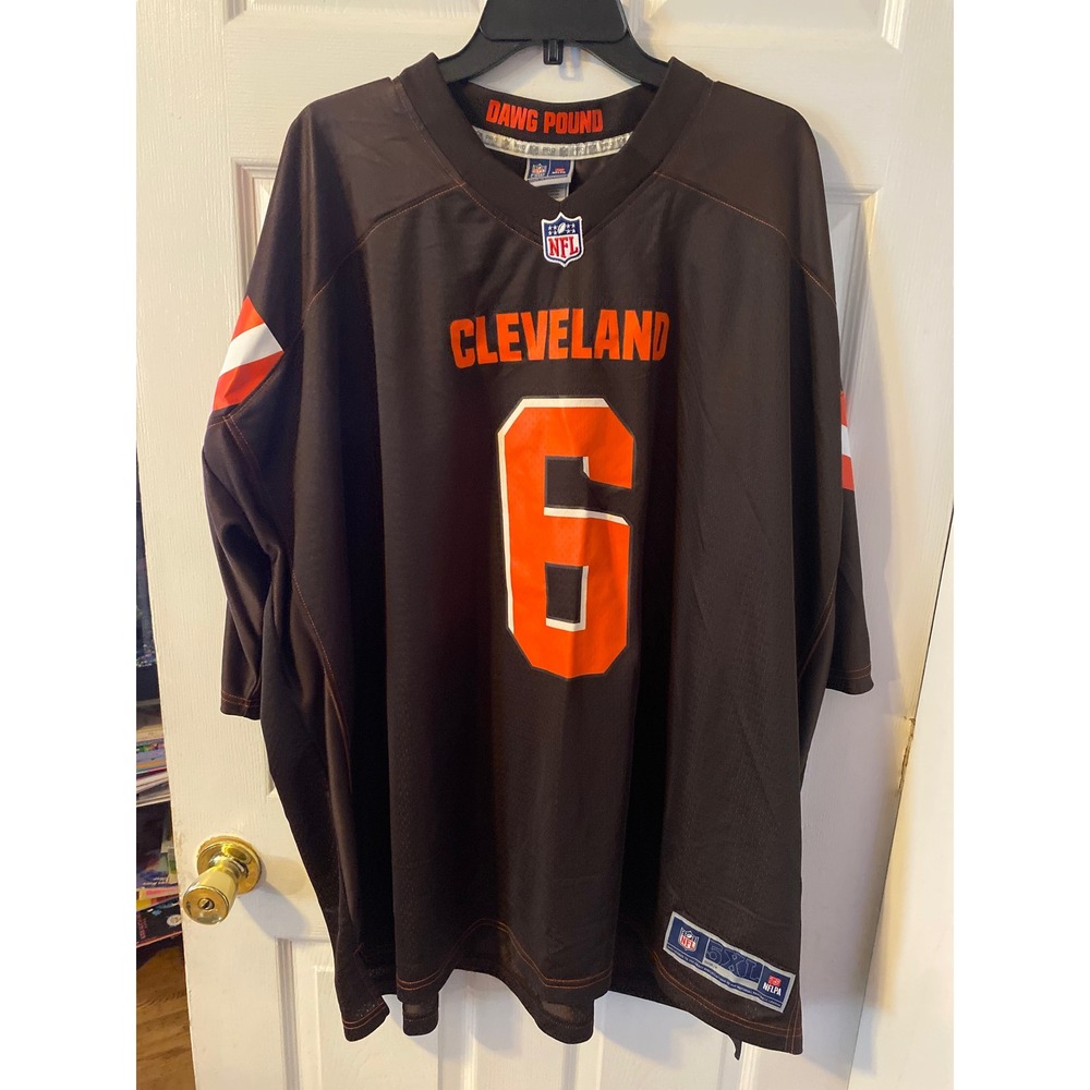 NFL Pro Line Cleveland Browns Baker Mayfield 6 Jersey Brown Orange Mens 5XL